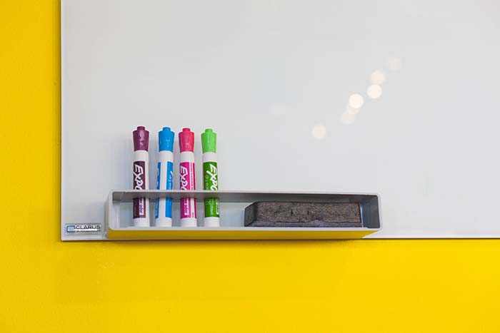 Whiteboard markers and eraser